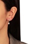 JEWELTUDE-Γυναικεία ασημένια τρυπητά σκουλαρίκια huggies JEWELTUDE 15680 