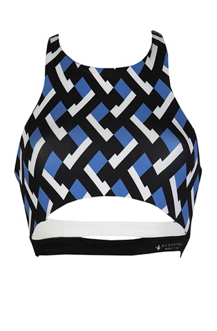 SUGARFREE-Γυναικείο αθλητικό μπουστάκι SUGARFREE TORY GYM 884819 μπλε μαύρο