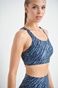 SUGARFREE-Γυναικείο αθλητικό μπουστάκι SUGARFREE SEGMENT GYM 22848030 μπλε zebra