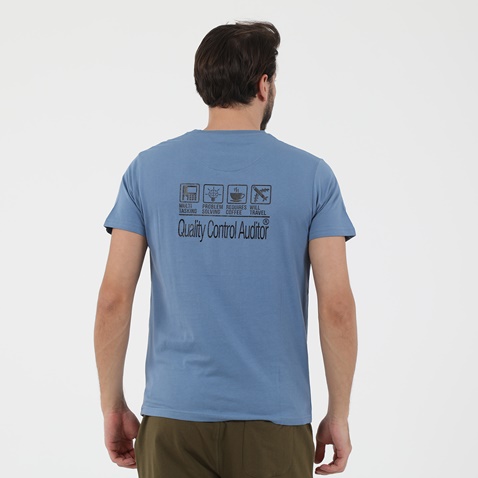 GREENWOOD-Ανδρικό t-shirt GREENWOOD GRW03 AUDITOR μπλε