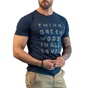 GREENWOOD-Ανδρικό t-shirt GREENWOOD μπλε