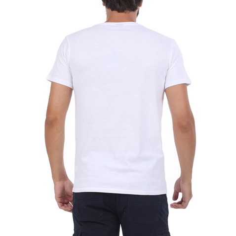 RUN-Ανδρική μπλούζα RUN BOX 5 λευκή