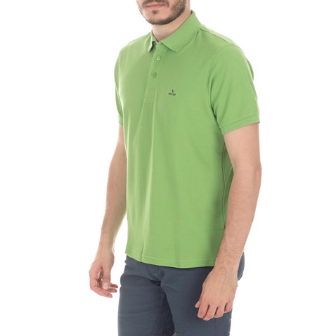 BATTERY-Ανδρική polo μπλούζα BATTERY πράσινη
