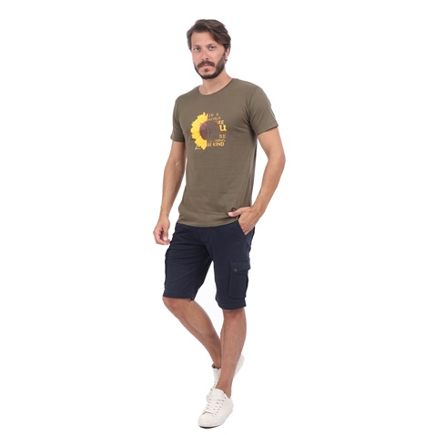 RUN-Ανδρική μπλούζα RUN BOX 6 χακί