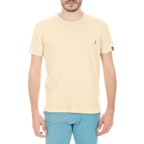 BATTERY-Ανδρικό t-shirt BATTERY 211000681 κίτρινο