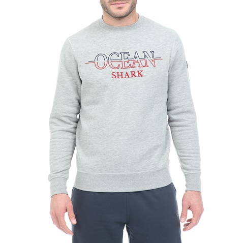OCEAN SHARK-Ανδρική φούτερ μπλούζα OCEAN SHARK γκρι
