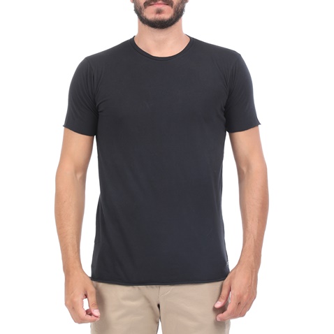 BATTERY-Ανδρική μπλούζα BATTERY SOLID 2 GARMENT DYΕ μαύρη