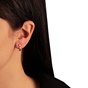 JEWELTUDE-Γυναικεία ασημένια κρεμαστά σκουλαρίκια JEWELTUDE 14606 ροζ χρυσα