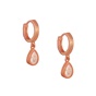 JEWELTUDE-Γυναικεία σκουλαρίκια JEWELTUDE 15743 από ασήμι με ροζ επιχρύσωση