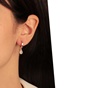JEWELTUDE-Γυναικεία σκουλαρίκια JEWELTUDE 15743 από ασήμι με ροζ επιχρύσωση