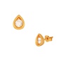 JEWELTUDE-Γυναικεία ασημένια καρφωτά σκουλαρίκια JEWELTUDE 15805 χρυσά