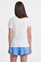SUGARFREE-Γυναικεία κοντομάνικη μπλούζα SUGARFREE 22812245 λευκή μπλε