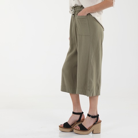 ATTRATTIVO-Γυναικεία cropped παντελόνα 'ALE 9914749 χακί