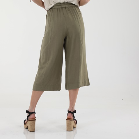 ATTRATTIVO-Γυναικεία cropped παντελόνα 'ALE 9914749 χακί