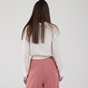 ATTRATTIVO-Γυναικείο cropped πουκάμισο ATTRATTIVO 91372200 λευκό