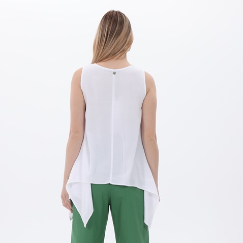 'ALE-Γυναικεία αμάνικη μπλούζα 'ALE 81259358 λευκή