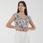 ATTRATTIVO-Γυναικείο cropped top ATTRATTIVO 9913484 πολύχρωμο floral