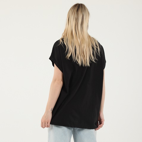 ATTRATTIVO-Γυναικεία κοντομάνικη μπλούζα ATTRATTIVO 9914224 μαύρη