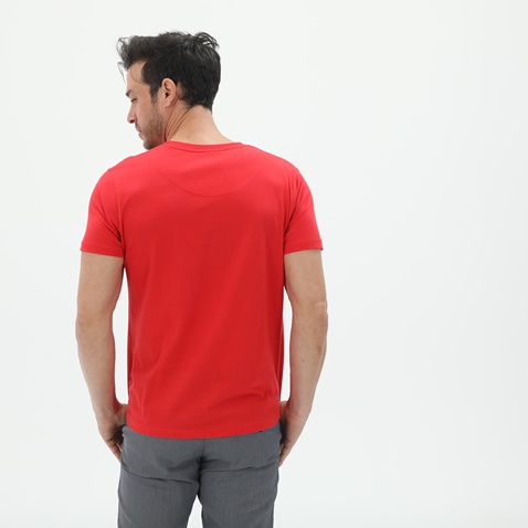 DORS-Ανδρικό t-shirt DORS 1130019.C03 κόκκινο