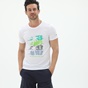 RUN-Ανδρικό t-shirt RUN 21K9120211 λευκό