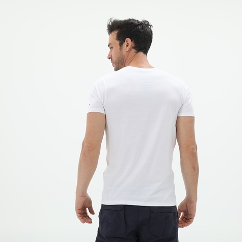 RUN-Ανδρικό t-shirt RUN 21K9120211 λευκό