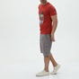 RUN-Ανδρικό t-shirt RUN 21K9120211 πορτοκαλί