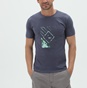 BATTERY-Ανδρικό t-shirt BATTERY 2110055201 μπλε