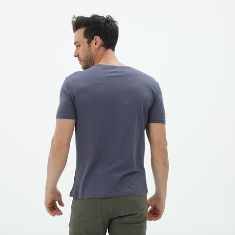 BATTERY-Ανδρικό t-shirt BATTERY 2110056201 μπλε