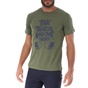 GREENWOOD-Ανδρικό t-shirt GREENWOOD 21K602591 πράσινο