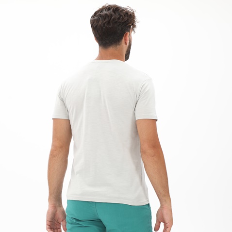 GREENWOOD-Ανδρικό t-shirt GREENWOOD 21K602491 γκρι ανοιχτό