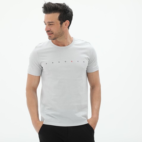 CATAMARAN SAILWEAR-Ανδρικό t-shirt CATAMARAN SAILWEAR 2331001 γκρι ανοιχτό