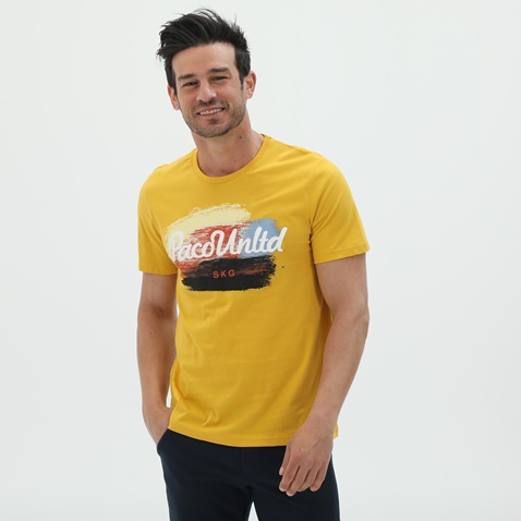 CATAMARAN SAILWEAR-Ανδρικό t-shirt CATAMARAN SAILWEAR 2331007 κίτρινο