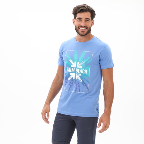 DORS-Ανδρικό t-shirt DORS 1132023.C03 μπλε
