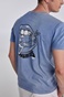 BLUE HUNTER-Ανδρικό t-shirt BLUE HUNTER 22003010218 BEACH LIFE μπλε