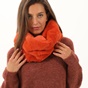 'ALE-Γυναικείο γούνινο κασκόλ λαιμός 'ALE 8J20790 πορτοκαλί