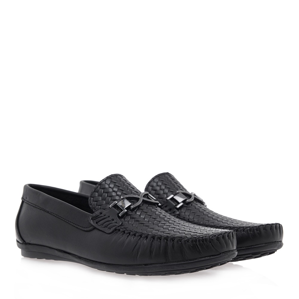 WEPSS - Ανδρικά loafers WEPSS O507U2711 μαύρα Ανδρικά/Παπούτσια/Μοκασίνια-Loafers