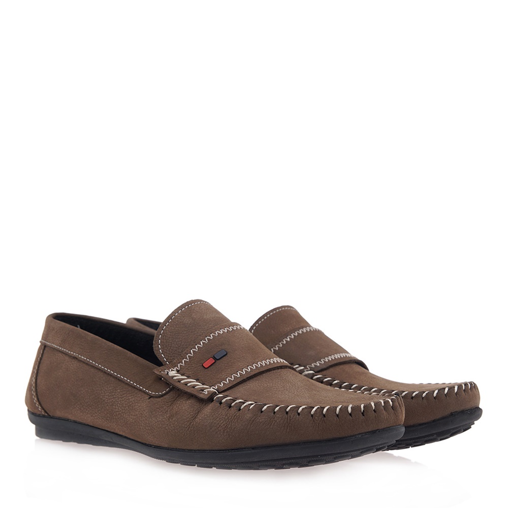WEPSS - Ανδρικά loafers WEPSS O507U2701 καφέ πούρο Ανδρικά/Παπούτσια/Μοκασίνια-Loafers