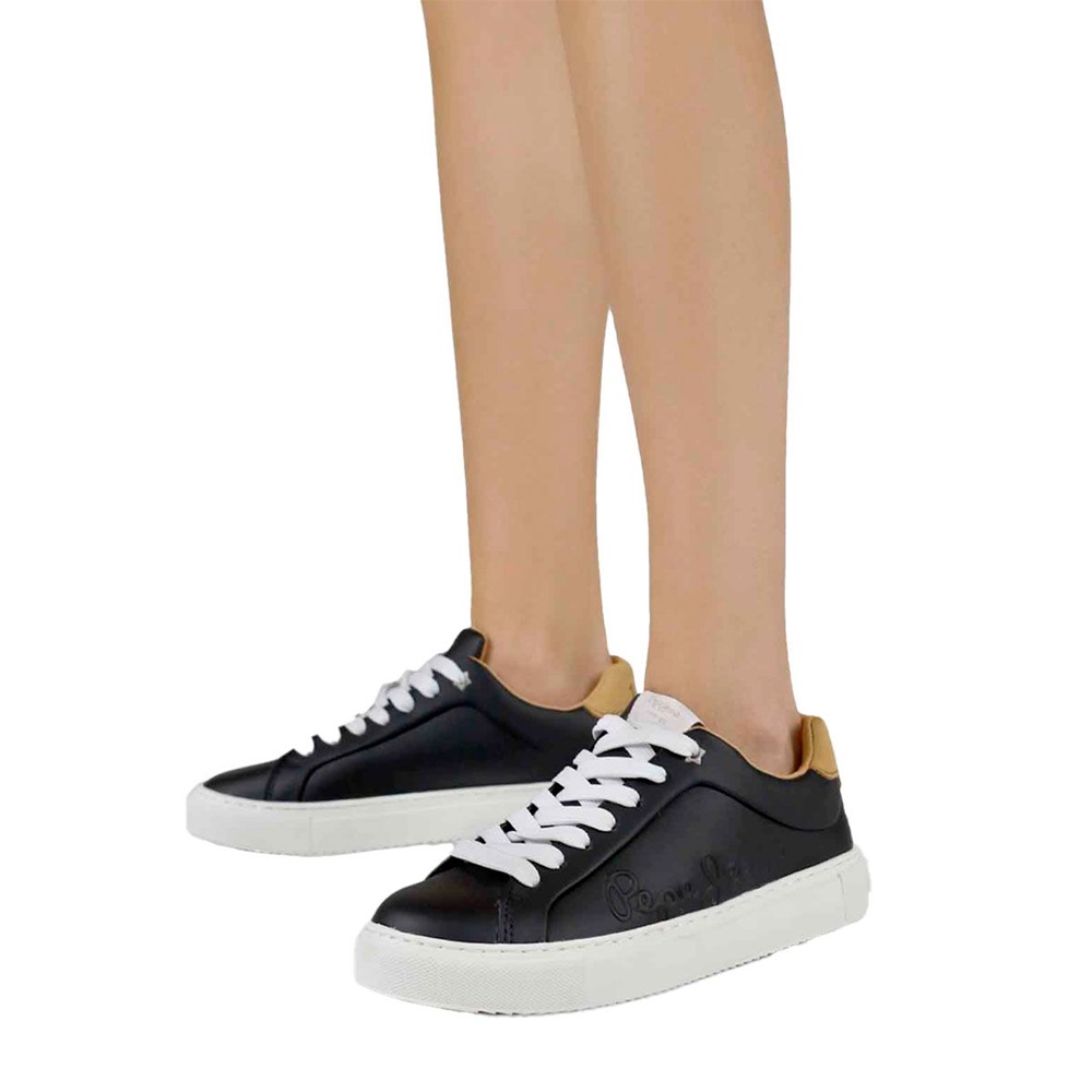 PEPE JEANS - Γυναικεία sneakers PEPE JEANS M10630491 μαύρα Γυναικεία/Παπούτσια/Sneakers