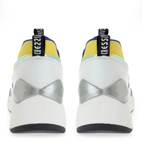 SEVEN-Γυναικεία sneakers SEVEN K196X2202 λευκά κίτρινα