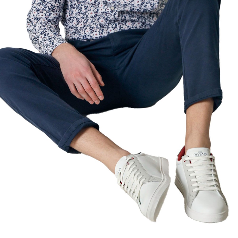 CALGARY – Ανδρικά sneakers CALGARY M57001021 λευκά