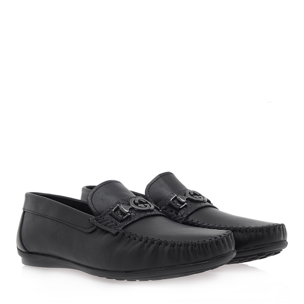 WEPSS - Ανδρικά loafers WEPSS O507U2721 μαύρα Ανδρικά/Παπούτσια/Μοκασίνια-Loafers