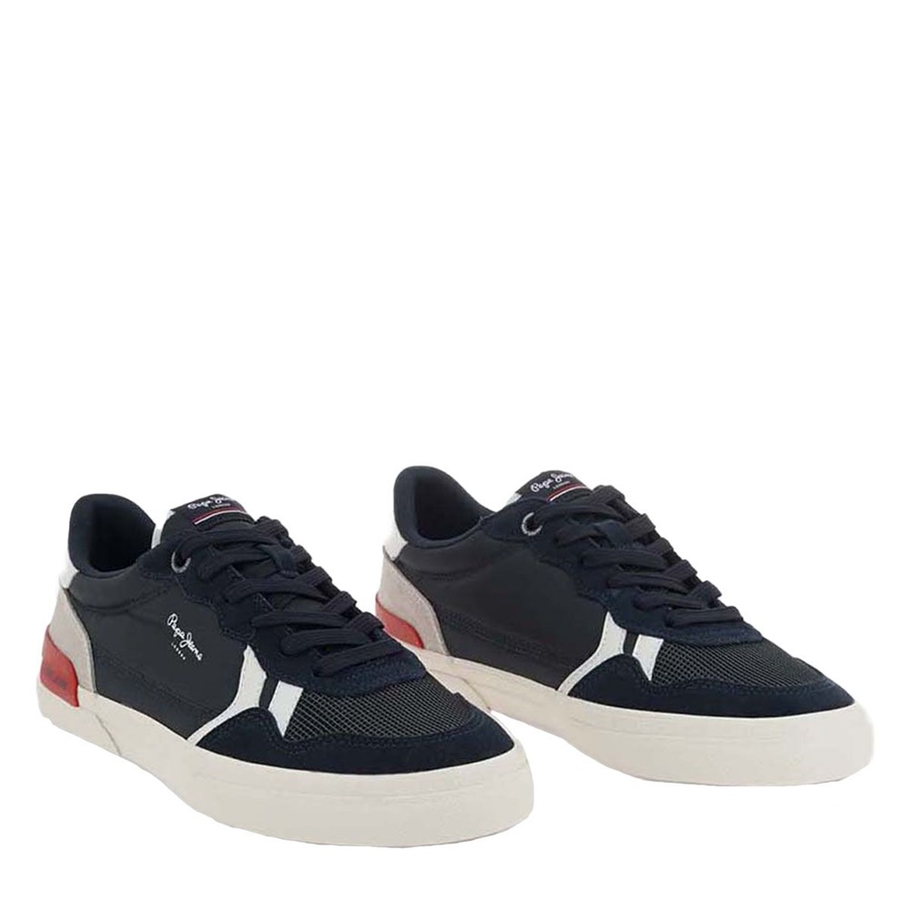 PEPE JEANS - Ανδρικά sneakers PEPE JEANS M50637701 μπλε λευκά Ανδρικά/Παπούτσια/Sneakers