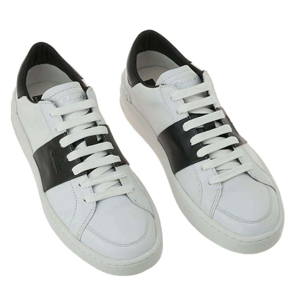 GUESS Ανδρικά sneakers GUESS M506301 λευκά μαύρα