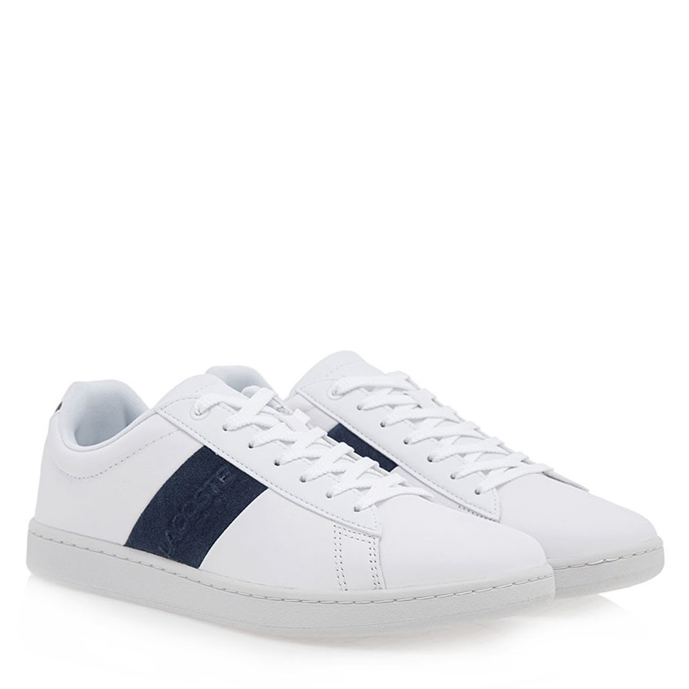 Ανδρικά/Παπούτσια/Sneakers LACOSTE - Ανδρικά δερμάτινα sneakers LACOSTE N532J3421 λευκά μπλε