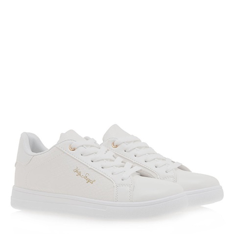 MIMSOGA-Γυναικεία sneakers MIMSOGA O184F3511 λευκά
