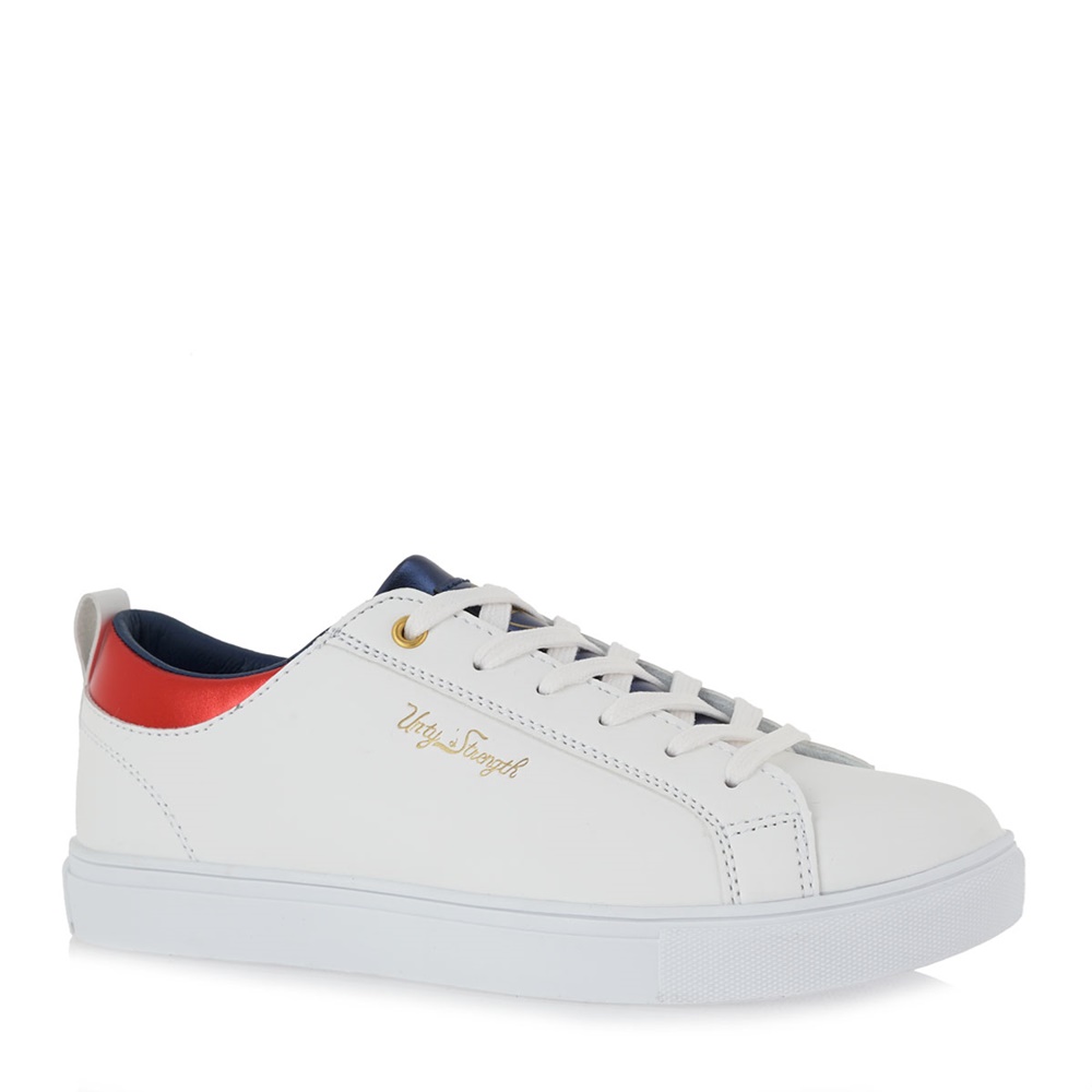 RENATO GARINI – Γυναικεία sneakers SEVEN K157Q7001 λευκά μπλε κοκκινα