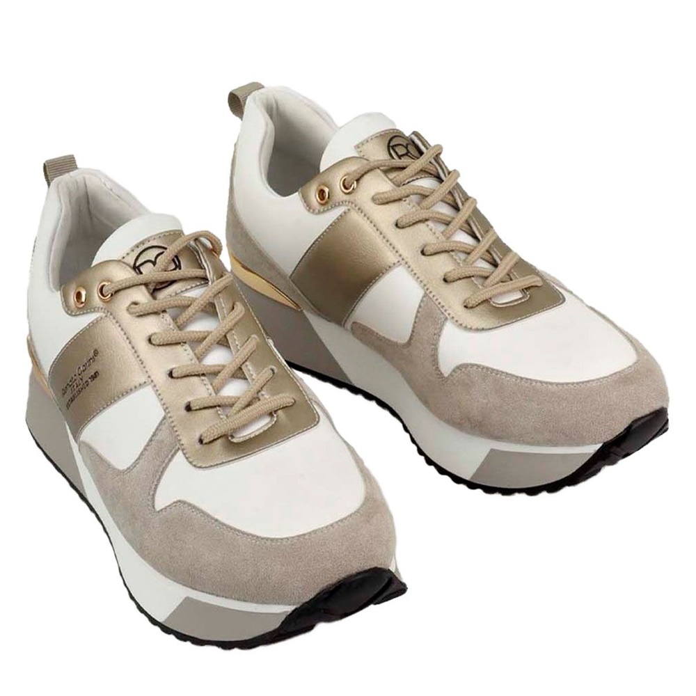RENATO GARINI - Γυναικεία sneakers RENATO GARINI N119R9222 λευκά μπεζ Γυναικεία/Παπούτσια/Sneakers