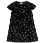 ALOUETTE-Παιδικό βελουτέ φόρεμα ALOUETTE μαύρο ασημί αστέρια