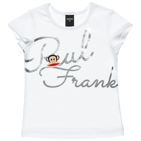 PAUL FRANK-Παιδική μπλούζα PAUL FRANK λευκή ασημί