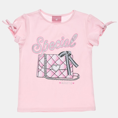 ALOUETTE-Παιδική κοντομάνικη μπλούζα ALOUETTE ροζ 